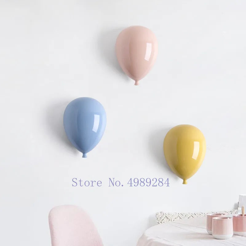 Afralia™ Cartoon Balloon Wall Hanging Decoration for Modern Home and Children's Room
