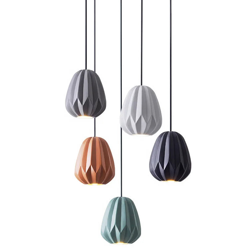 Afralia™ Resin Pendant Lights: Modern Nordic Hanging Lamp for Bedroom, Living, Restaurant, Bar & Dining