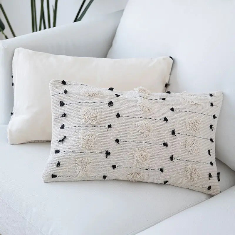 Afralia™ Geometric Moroccan Style Cushion Cover for Home Sofa Bed Decor 45x45cm/30x50cm