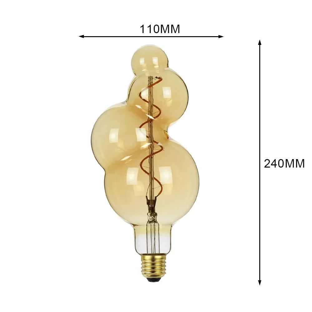 Afralia™ Industrial Retro Vintage LED Edison Bulb 4W 2300K E27 Lamp Light Bulb