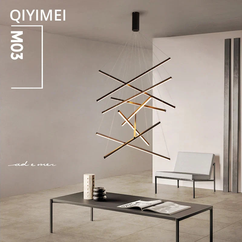 Afralia™ LED Chandeliers for Stair Hall Living Dining Room Indoor Lighting Fixture