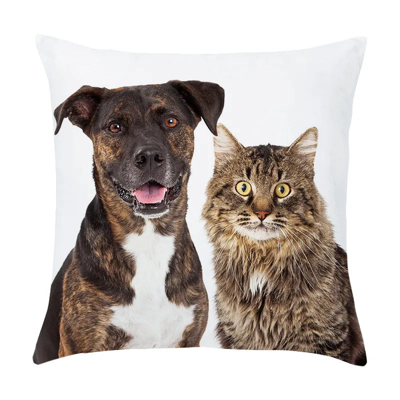 Afralia™ Co-Pattern Series Peach Skin Pillowcase - 45X45CM - Custom Bedside & Sofa Pillowcase