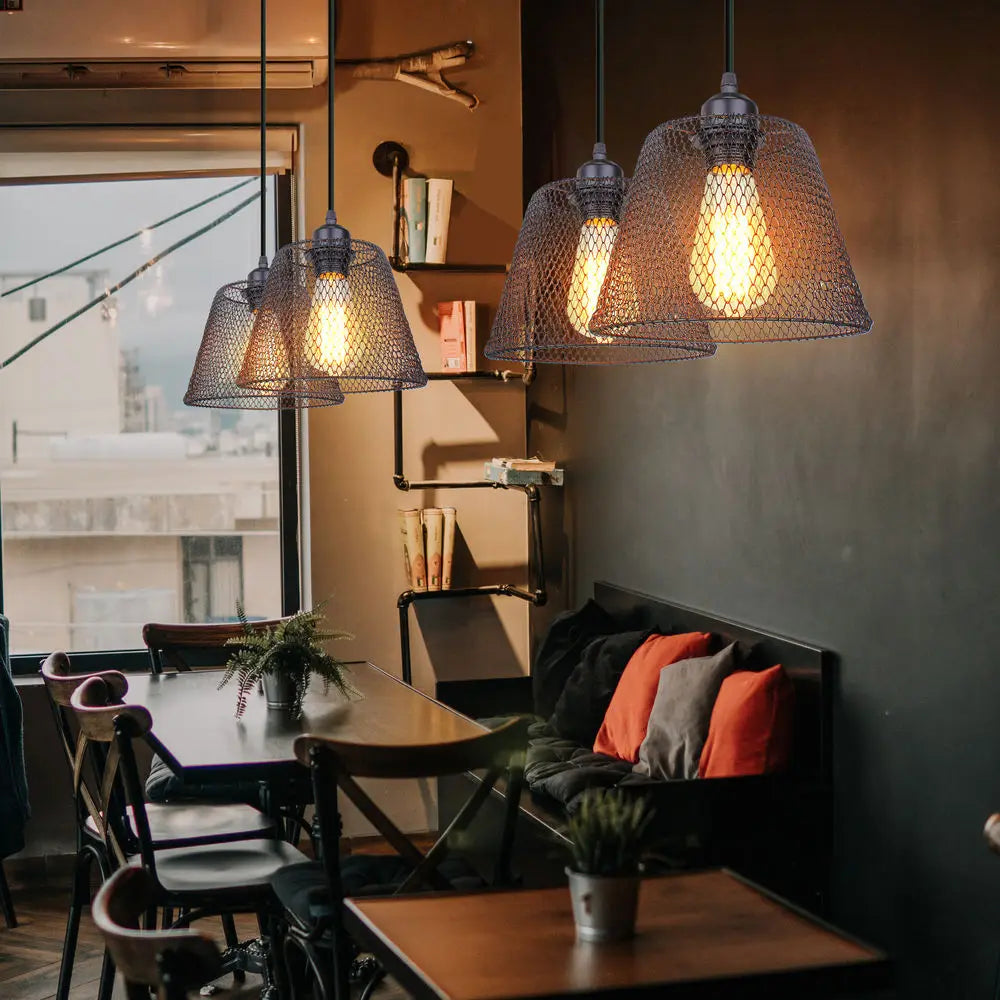 Afralia™ LED Pendant Lights Vintage Hanging Lamp Industrial Ceiling Fixture E27