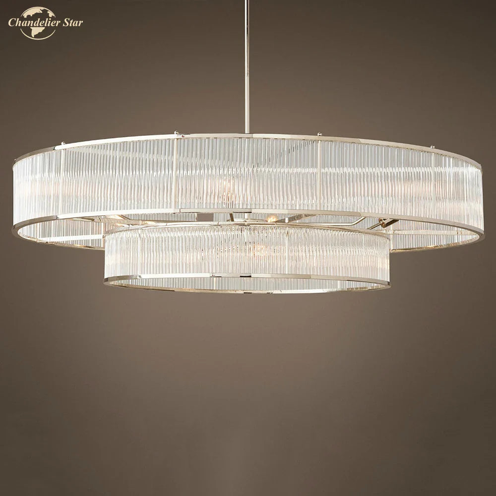 Afralia™ Glass Chandeliers: Elegant LED Pendant Hanging Lights for Home, Hotel, and Restaurant