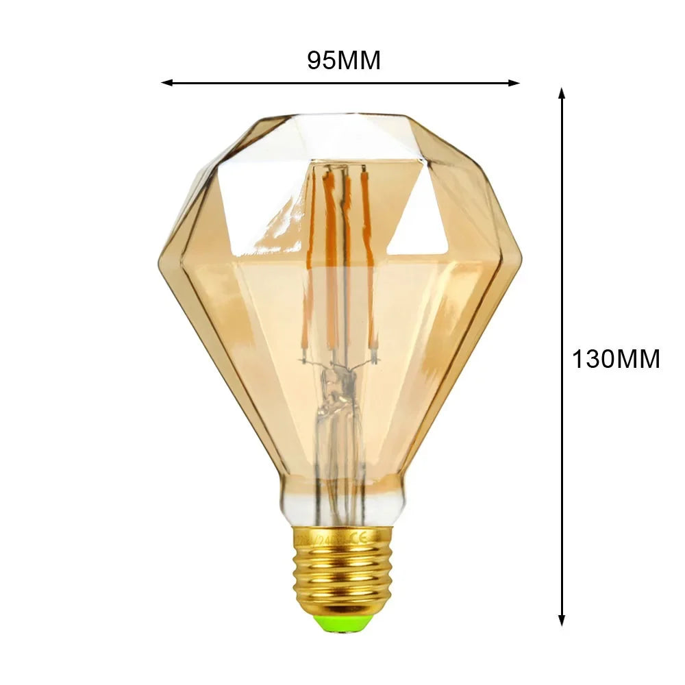 Afralia™ Retro Edison Bulb LED 4W Warm White 2700K Loft Industrial Vintage Lamp