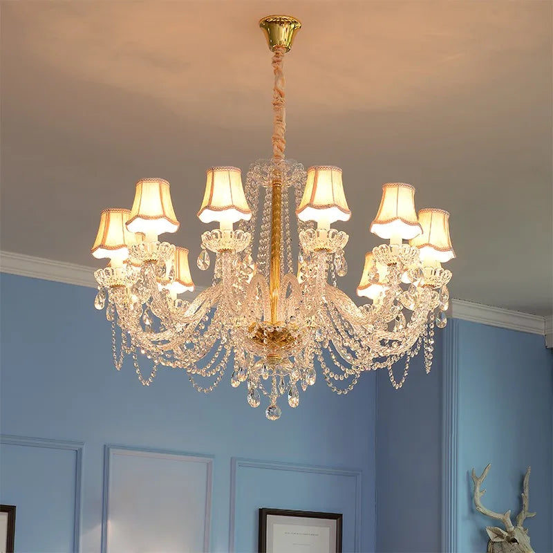 Afralia™ Modern LED Crystal Chandeliers - Elegant European Style for Home Decor