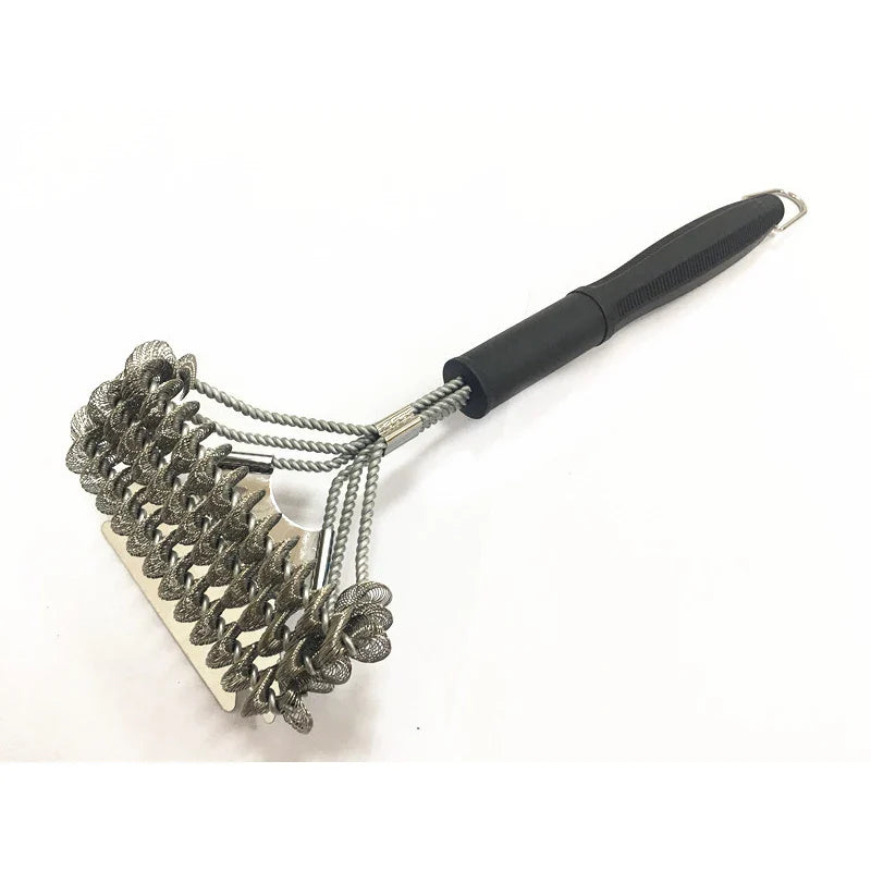 Afralia™ BBQ Triple Head Brush - Grill Cleaner Tool for Barbecue and Oven