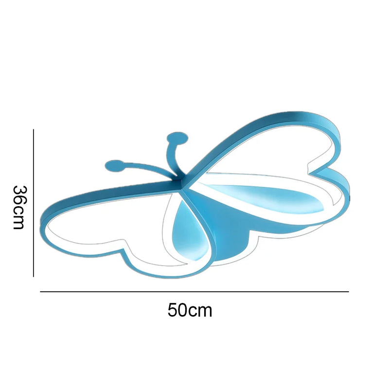 Afralia™ Butterfly LED Ceiling Light for Modern Living Room and Girls Bedroom