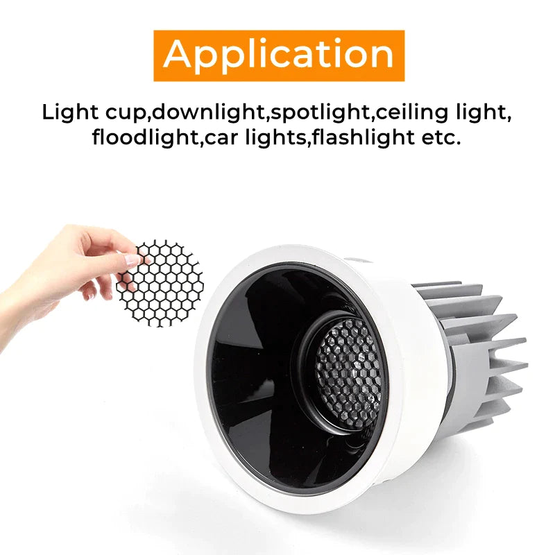 Afralia™ Aluminum Honeycomb Downlight Grill for Spot Lighting Fixture