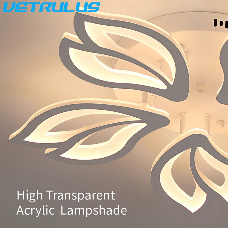 Afralia™ Geometric Acrylic LED Ceiling Chandelier for Modern Nordic Decor