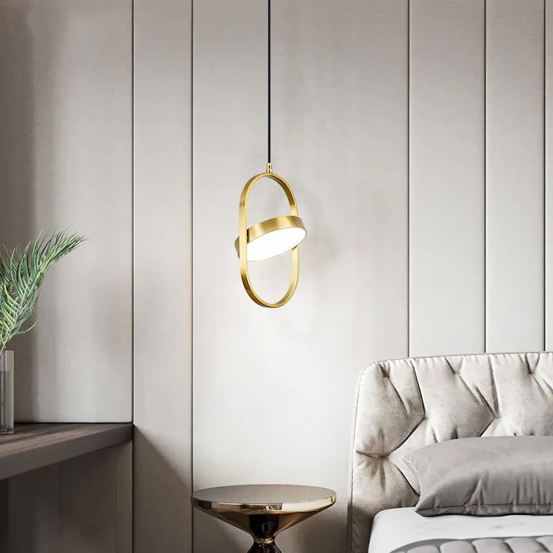 Afralia™ Gold Trumpet Pendant Light - Modern LED Nordic Hanging Lamp for Home Decor