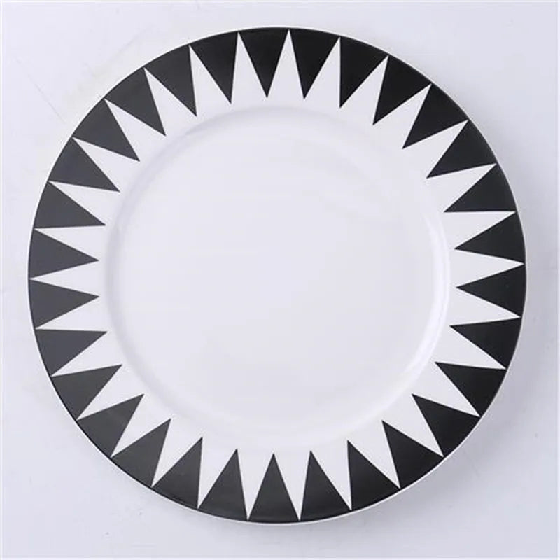 Afralia™ Ceramic Dessert Plates Set - 8 Inch Scandinavian Style Breakfast Saucers