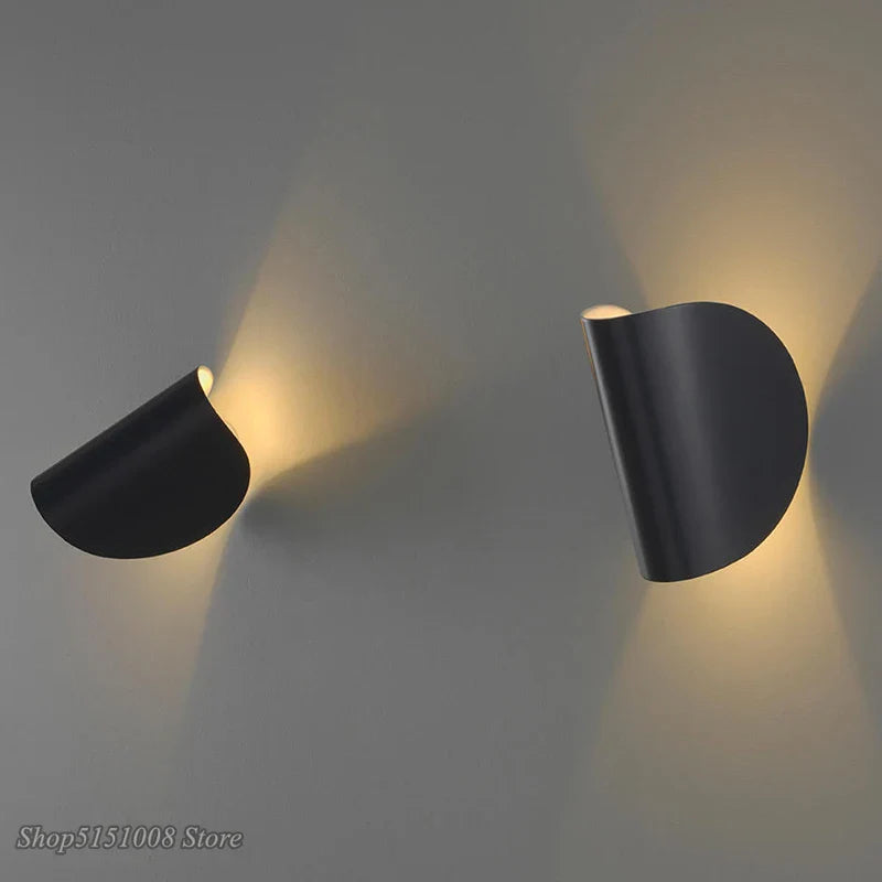 Afralia™ Rotating LED Wall Lamp: Modern Nordic Style for Bedroom, Living Room Decor