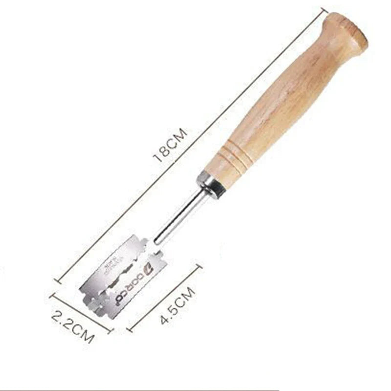 Afralia™ Stainless Steel Bread Knife: Curved Blade, Wooden Handle Practical Pastry Cutter