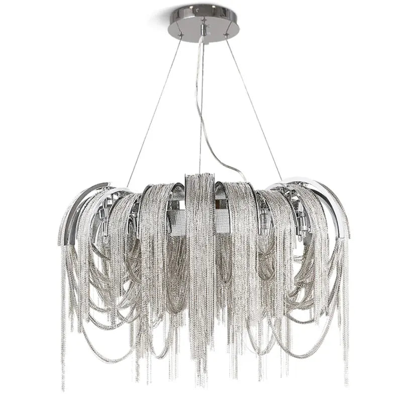 Afralia™ Tassel Luxury Chandelier: Postmodern Elegance for Living Room, Restaurant, Bedroom, Hotel