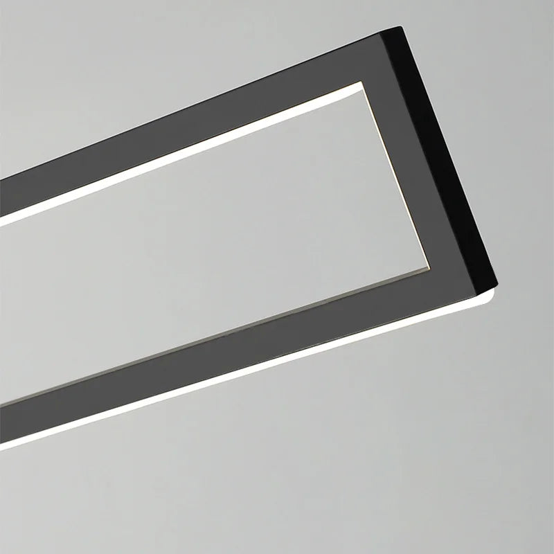 Afralia™ Modern LED Pendant Lights for Home Indoor Lighting - Stylish Rectangle Hanging Lamps