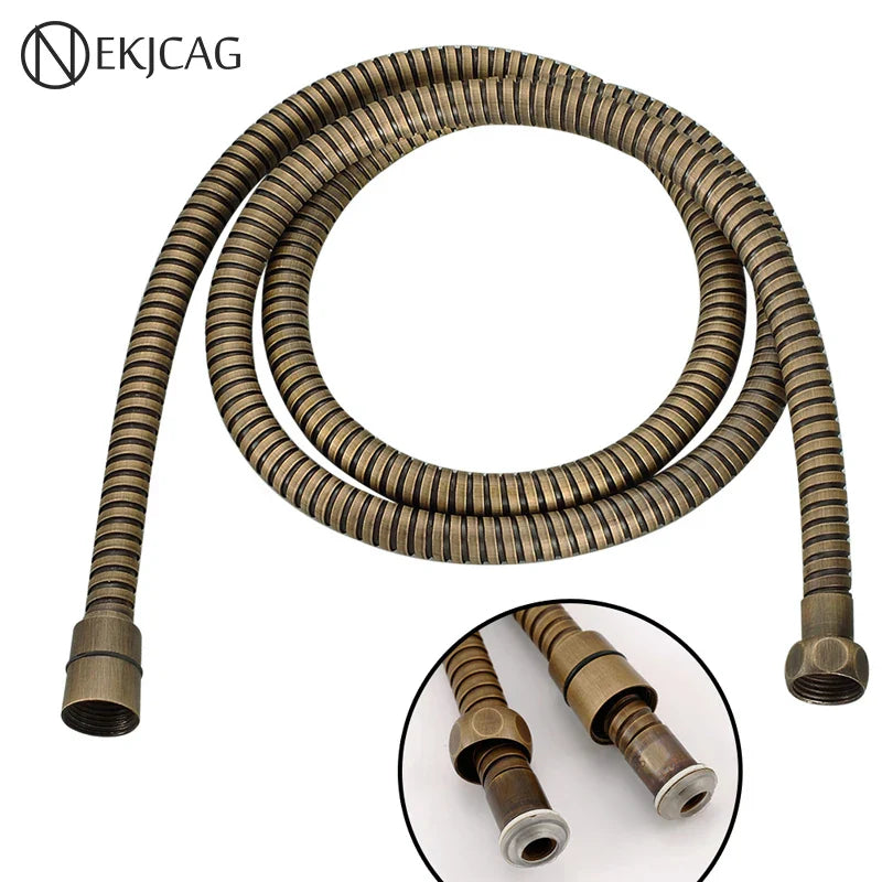 Afralia™ Antique Brass 59" Hand Shower Hose Flexible Pipe 150cm