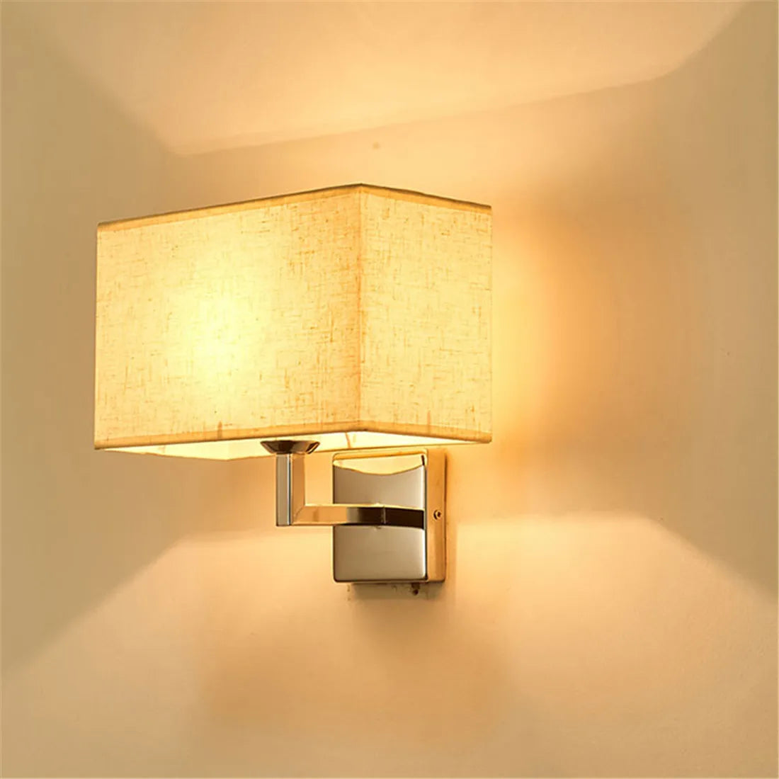 Afralia™ LED Minimalist Wall Lamps with Rectangle Texture Shade for Living Room & Bedroom