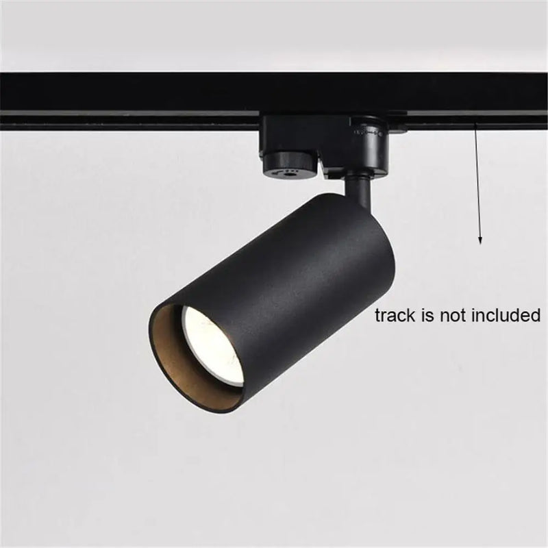 Afralia™ Black White LED GU10 Track Lamps for Shop Rail, Aluminum Spotlights for Clothing Store