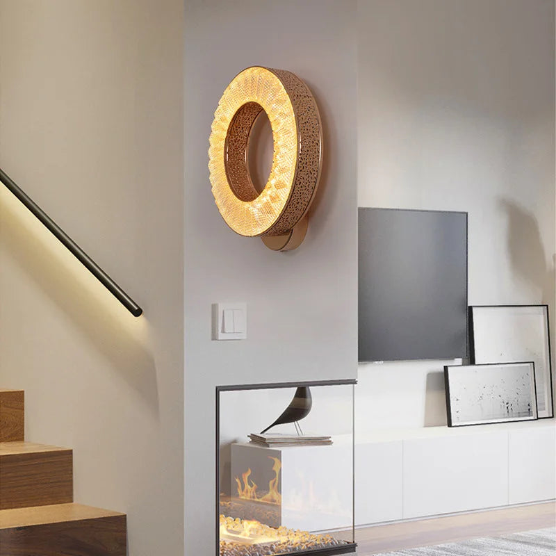 Afralia™ Modern Bedroom Wall Lamp: Sleek LED Indoor Light Fixture for Living Room, Study, Corridor