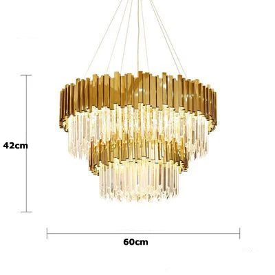 Afralia™ Modern Crystal Chandelier Lighting for Dinning Room