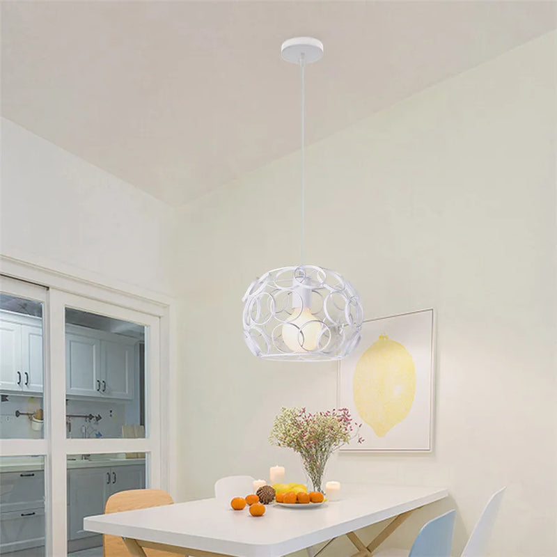 Afralia™ Dome Shade Loft Pendant Light Vintage Industrial Hanging Lamp