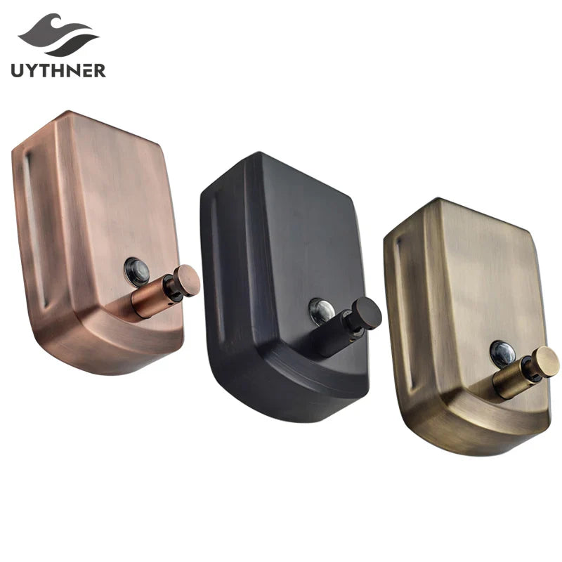 Afralia™ Matte Black 800ML Wall Mount Soap Dispenser Holder