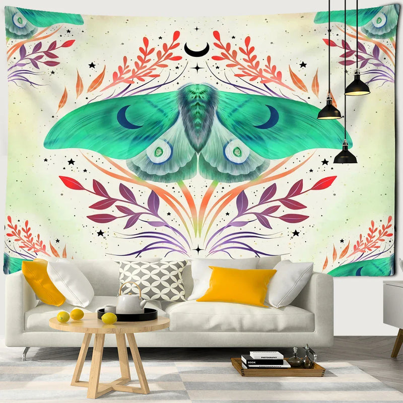 Afralia™ Butterfly Tapestry: Bohemian Hippie Psychedelic Wall Hanging for Home Decor