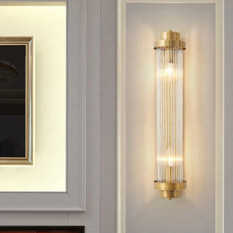 Afralia™ Nordic Crystal Wall Lamp for Living Room Bedroom Decor