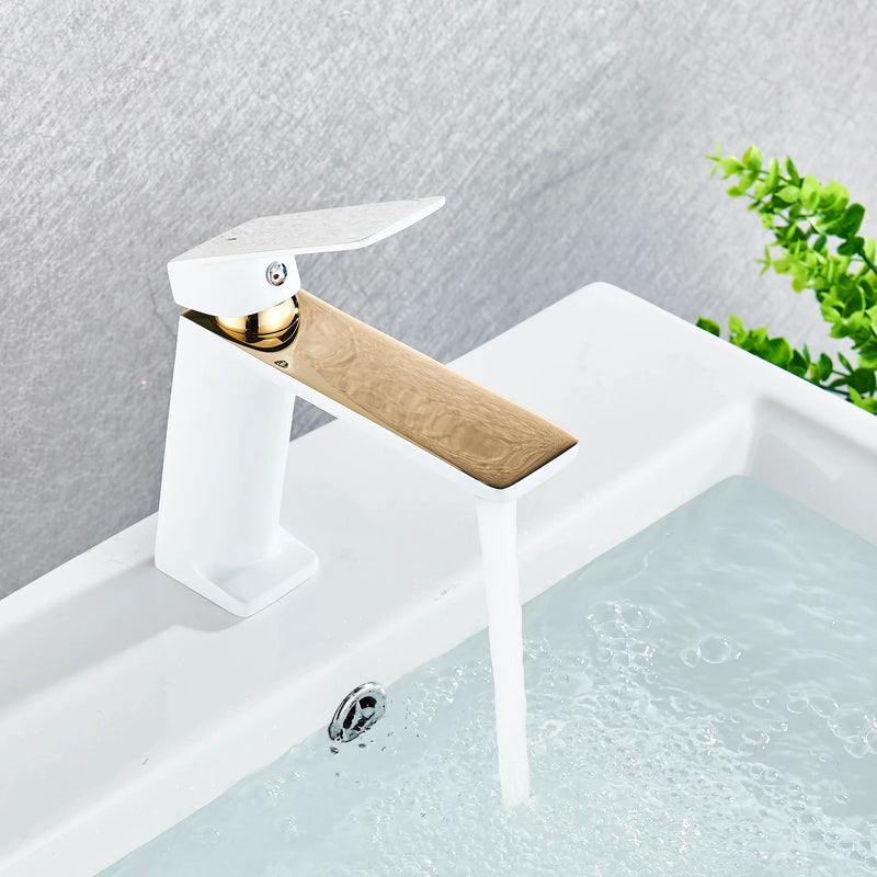 Afralia™ Black Basin Mixer Tap Vessel Sink Faucet Hot Cold Water Luxury