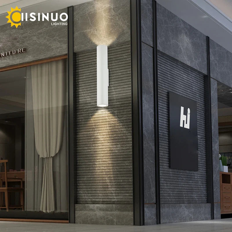 Afralia™ Outdoor LED Wall Lamp IP67 Aluminum Garden Porch Sconce Light