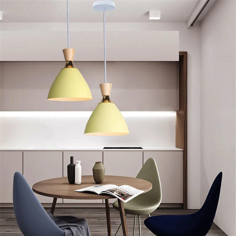 Afralia™ LED Chandelier: Nordic E27 Pendant Light for Home Decor, Restaurant, Bar, Bedroom