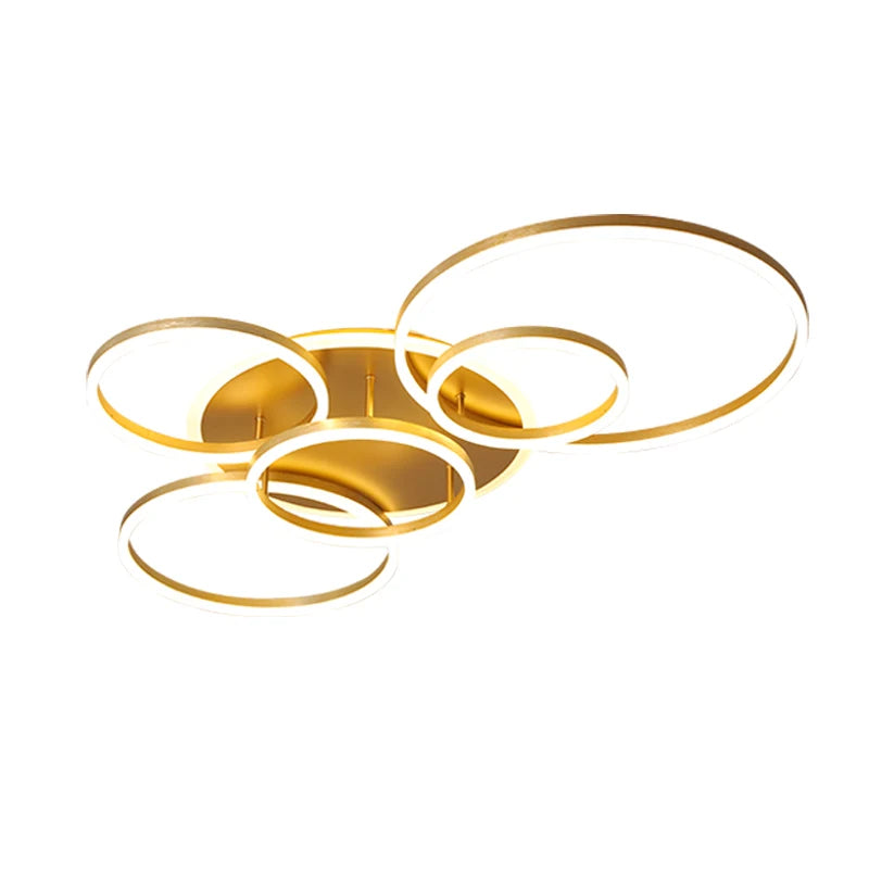 Afralia™ Modern Dimmable LED Ceiling Chandelier for Living Room Bedroom Study Home Lighting