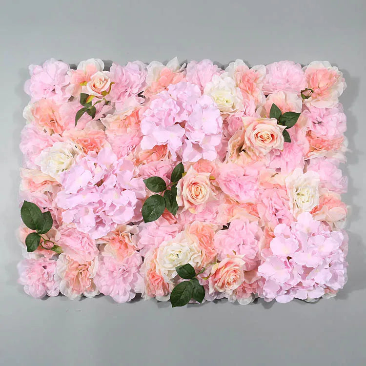 Afralia™ Silk Rose Fake Flower Wall Wedding Decoration Romantic Home Decor