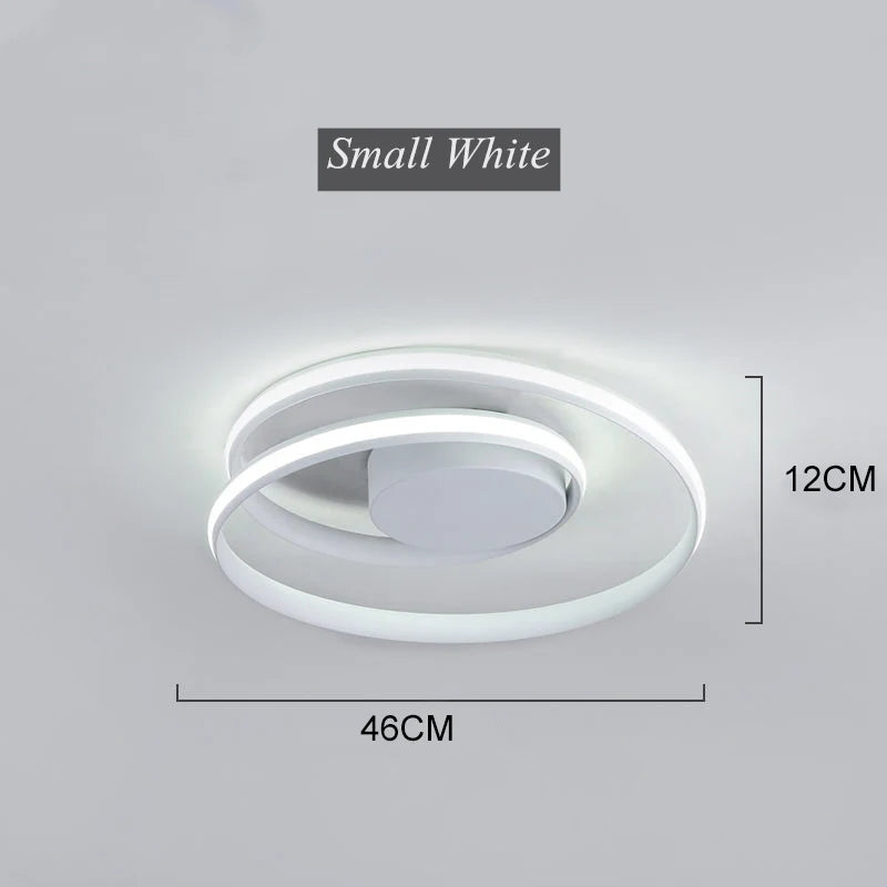 Spiral Acrylic LED Chandelier Ceiling Light by Afralia™ for Living Room Dining Hallway