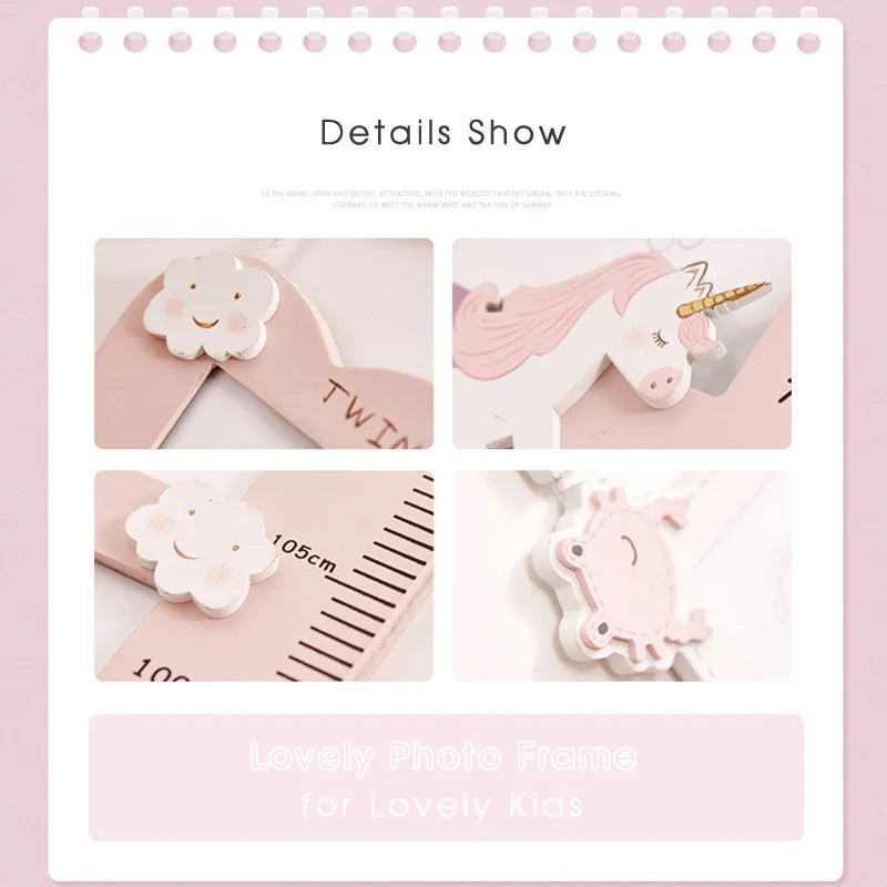 Nordic Wooden Photo Frames - Afralia™ Kids Room Decor