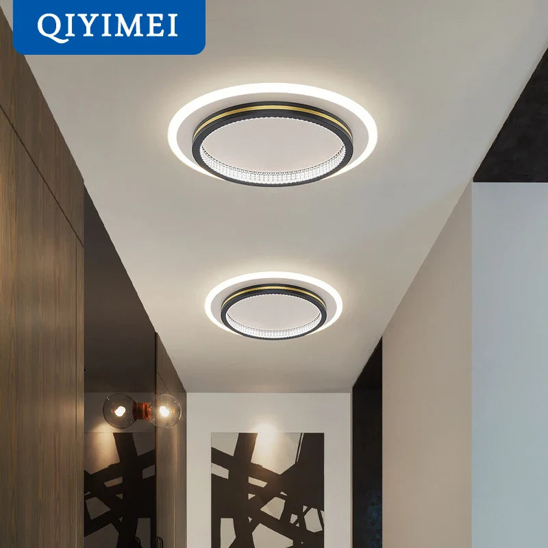 Afralia™ Crystal LED Ceiling Lights for Home Entrance Indoor Lighting Fixtures