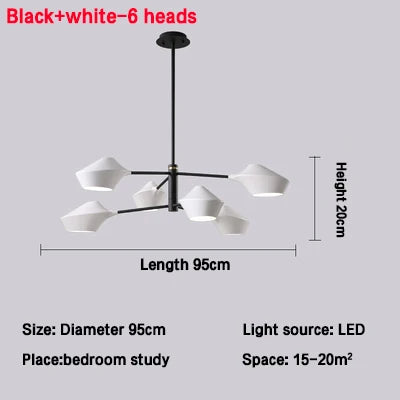 Afralia™ Modern Nordic Chandeliers: Simple Lighting Fixture for Living Room, Dining Room, Restaurant, Hall