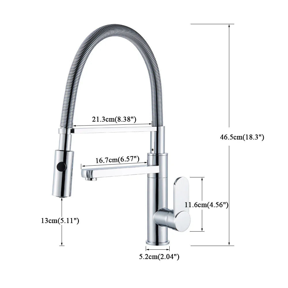 Afralia™ Swivel Spout Kitchen Sink Faucet Chrome Mixer Tap 360 Rotation Single Hole