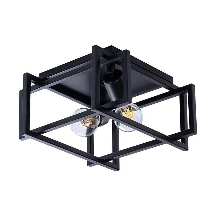 Afralia™ Black Modern LED Ceiling Chandelier for Living Room Bedroom Study Home