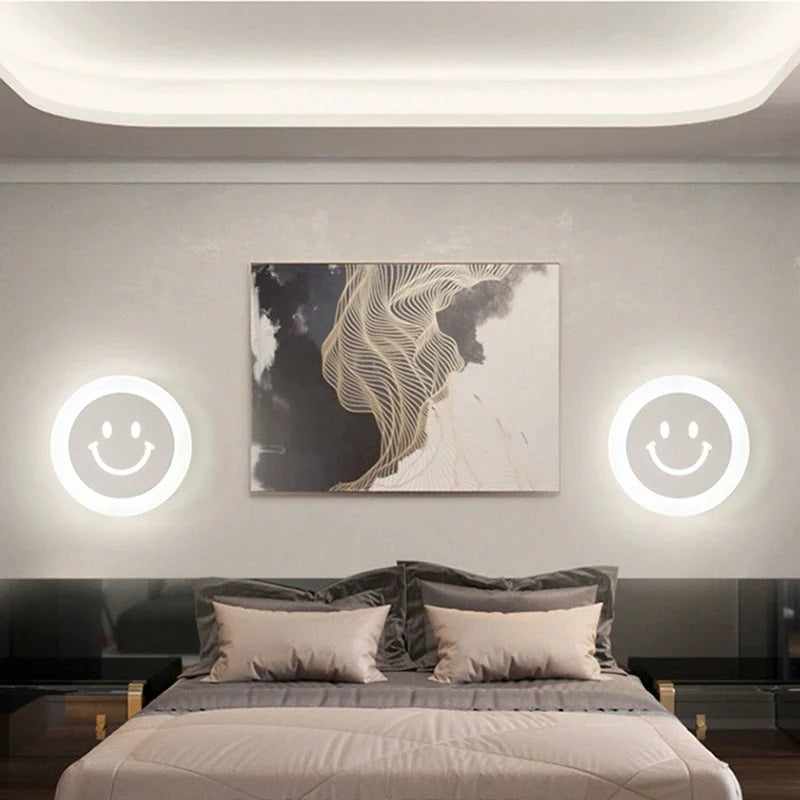 Afralia™ Acrylic LED Children's Wall Sconce, Creative Arts Decoration for Room, Study, Corridor