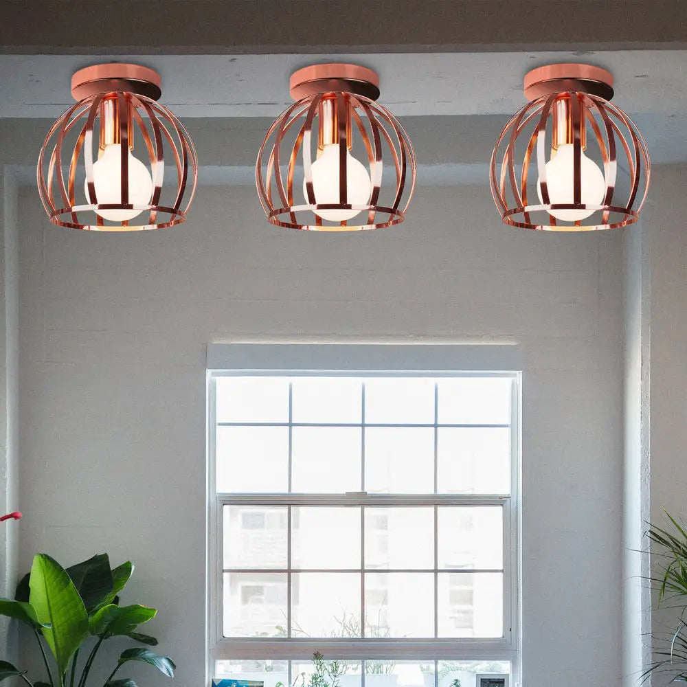 Afralia™ Minimal Nordic Iron E27 Ceiling Light: Modern Luminaria for Kitchen & Living Room