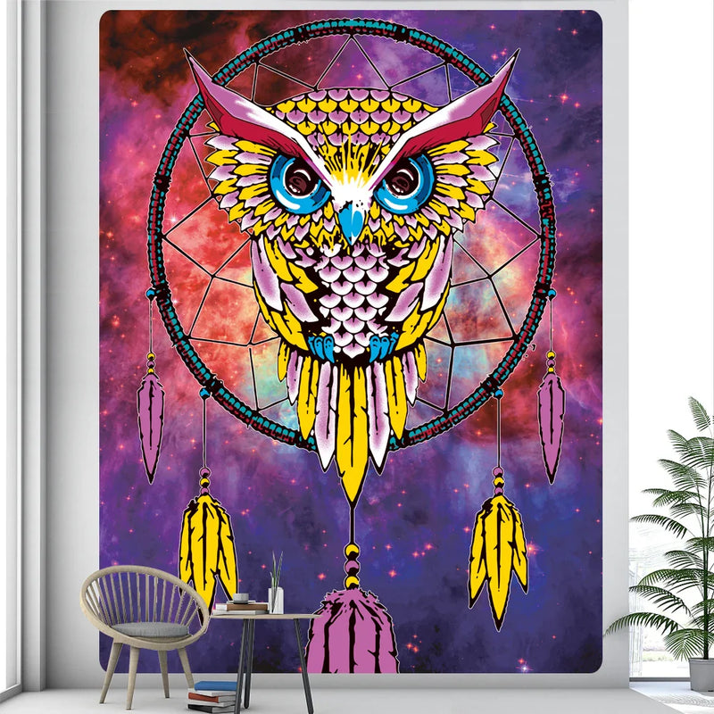 Afralia™ Mandala Wizardry Tapestry - Psychedelic Bohemian Home Decor Wall Hanging