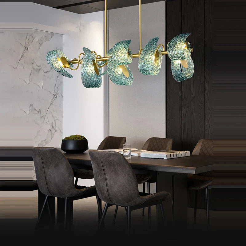 Afralia™ G9 LED Copper Pendant Light for Foyer & Dining Room