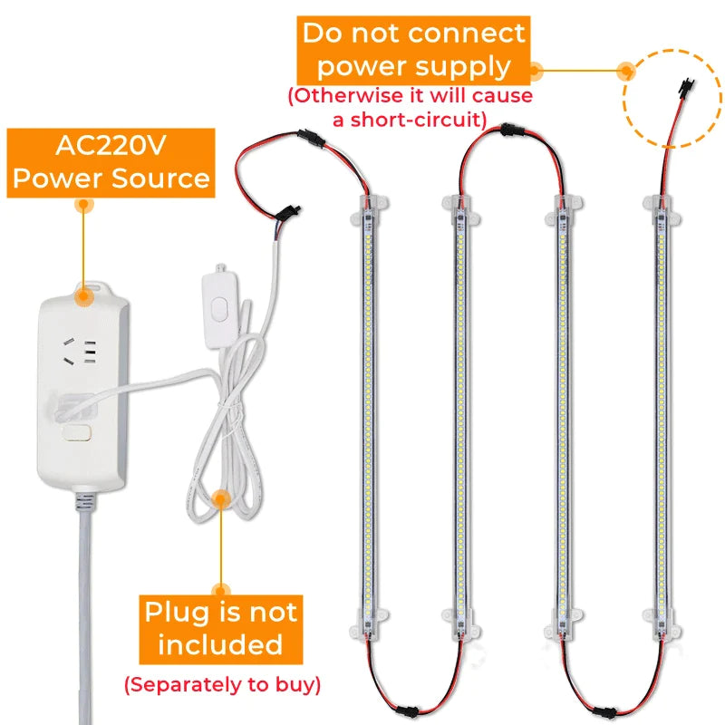 Afralia™ LED Tube Lamp SMD2835 72 LEDs Showcase Cabinet Strip Lighting