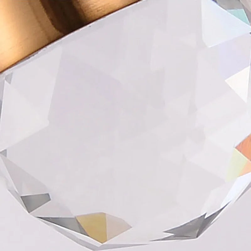 Afralia™ Crystal Pendant Light Fixture for Living Room Kitchen Bedroom Home Decor