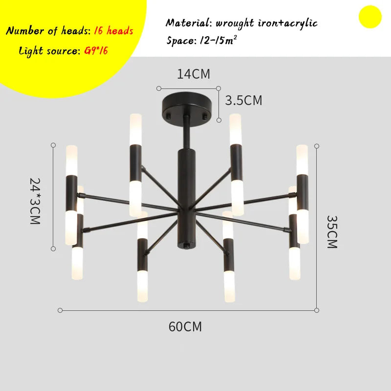 Afralia™ Nordic LED Pendant Chandelier: Modern Home Decor Light Fixture for Living Room, Bedroom & Restaurant