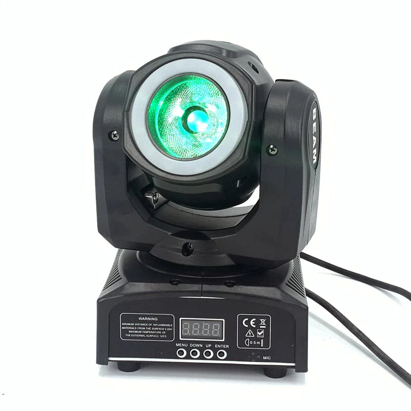 Afralia™ Mini Moving Head Beam Stage LED Light | 60W RGB Strobe Spot Light