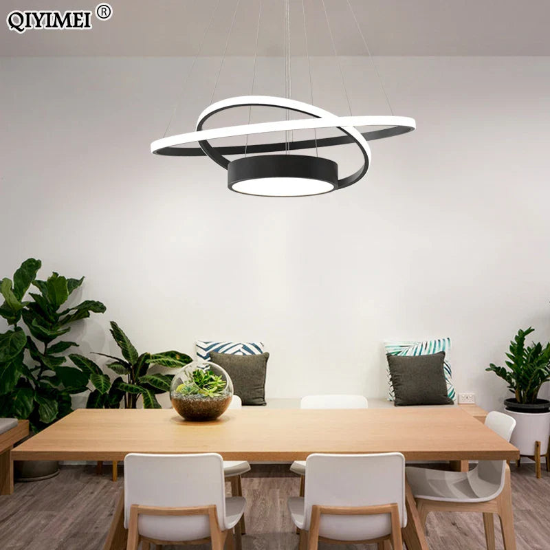 Afralia™ Modern LED Pendant Lights for Dining Living Room Kitchen - Indoor Hanglamp Fixtures