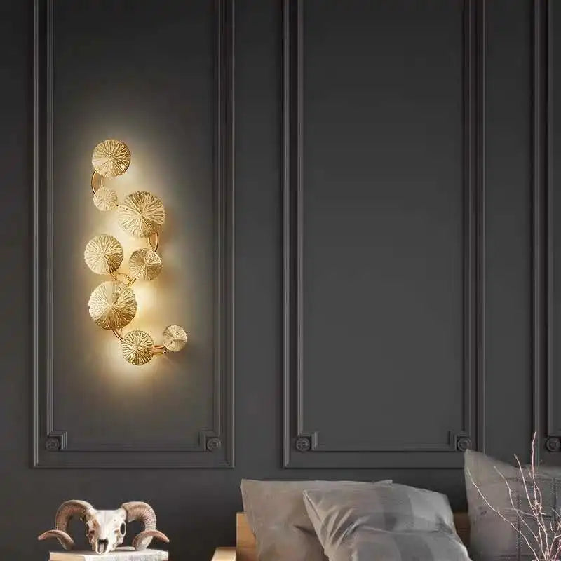 Nordic Lotus Leaf Wall Light - Afralia™ LOFT Industrial Style Retro Wall Sconce for Home Décor